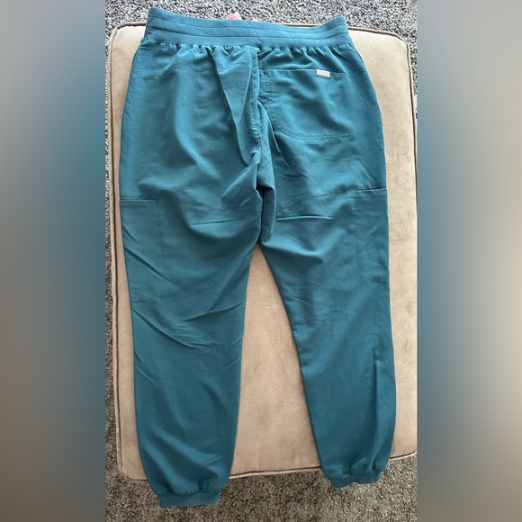 FIGS High Waist Waisted Petite Sumaiya Slim Caribbean Blue CRB Like New - Picture 2 of 8